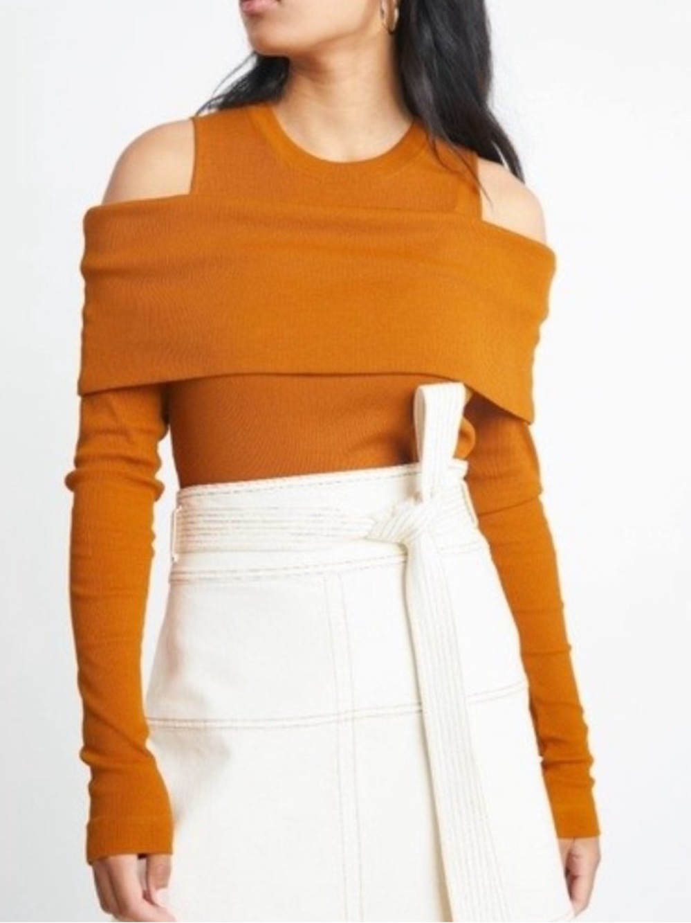 Tanya Taylor $225 Retail Sanna Cold Shoulder Top EUC Size Small